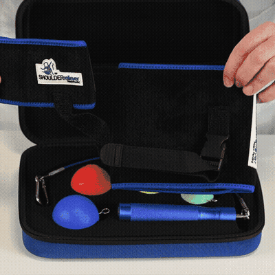 Animation of what comes in the Shoulder Reliever case